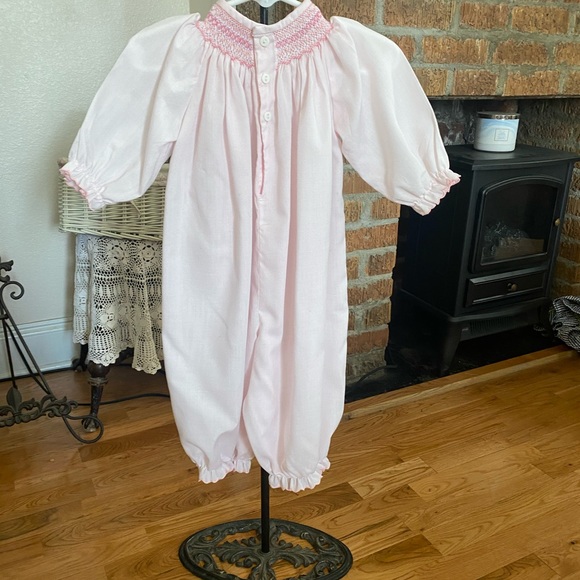 Sophie Dess Smocked Infant Girls Long all size 12 months - Picture 6 of 12